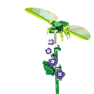 Bloques <span class=keywords><strong>de</strong></span> Construcción <span class=keywords><strong>de</strong></span> Plástico DIY, Ramo <span class=keywords><strong>de</strong></span> Flores, Decoración para el Hogar, Juguete, Fábrica Profesional - Product Image 1