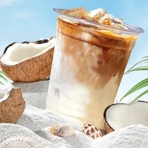 Commercio all'ingrosso istantaneo sapore di cocco latte in polvere essiccato farina di cocco per latte di cocco caffè bolla di tè ingredienti del negozio