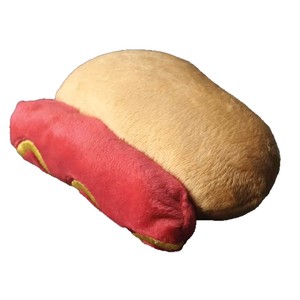 Plush Hot Dog Squeak Toy 12cm For Dogs Durable Pet Sound Toy - Product Image 3