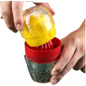 Giá rẻ Tiện Ích Nhựa nhãn hiệu citrus Lemon Máy ép trái cây squeezers reamers với built-in đo cup dễ dàng để làm sạch - Product Image 5