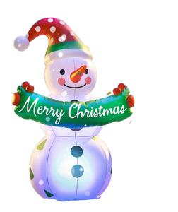 Bonhomme de neige gonflable personnalisé professionnel dessin animé père noël bonhomme de neige décoration gonflable clown bonhomme de neige avec lumières LED - Product Image 6