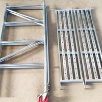 Échafaudage en acier pliable d'extérieur économique avec plateau à outils