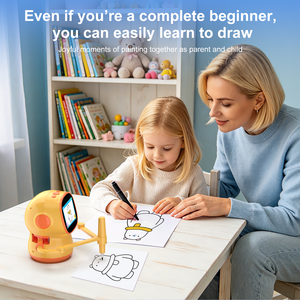 Nuovo Robot AI per <span class=keywords><strong>Disegno</strong></span> Artistico con Controllo Vocale, Genera Immagini, Schermo di Visualizzazione, Immagini Illimitate, Giocattolo Robot STEM per l'Educazione Precoce dei Bambini - Product Image 5