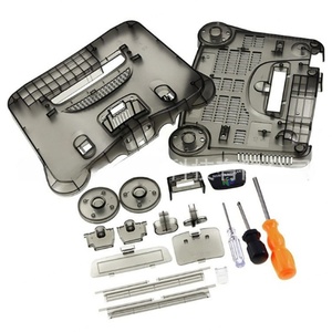Case Game <b>Console</b> Complete Set with Buttons, Screwdriver, Transparent Replacement Plastic for N64 - Product Image 2