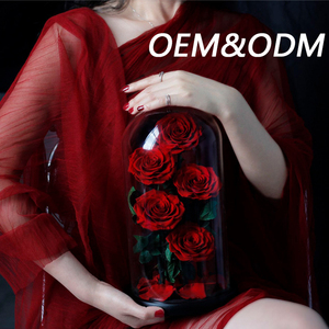 Rosas de larga vida de alta calidad para siempre flores eternas infinito inmortal Rosa eterna preservada en cúpula de cristal - Product Image 3