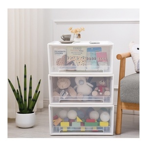 plastic storage container modular cube storage box organizer with drawer
