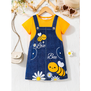 <span class=keywords><strong>Abbigliamento</strong></span> per Bambini con Motivi Floreali in Cotone, Vestiti da Festa per Bambine, <span class=keywords><strong>Abbigliamento</strong></span> per Bambini Più Popolare - Product Image 5