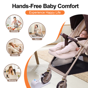 Dondolo Automatico per Passeggino con Macchina del Rumore Bianco - <span class=keywords><strong>Sdraietta</strong></span> Regolabile per <span class=keywords><strong>Culla</strong></span> e Passeggino, Essenziale per Neonati Senza Mani - Product Image 6