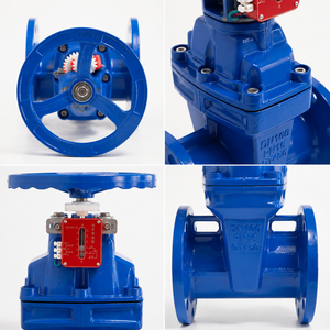 Clapet à bride en fonte ductile à joint souple, à tige non montante, avec signalisation, prix usine OEM ODM - Product Image 1