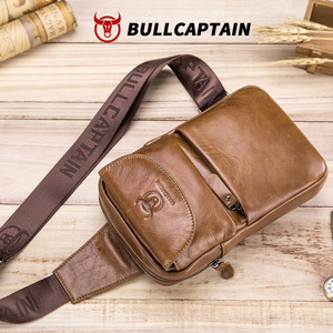 กระเป๋าคาดอก BULLCAPTAIN FISHON แบบสะพายข้าง กระเป๋าวิ่ง กระเป๋าสะพายไหล่ กระเป๋ากีฬา กระเป๋าหนังแท้สั่งทำพิเศษสำหรับผู้ชาย - Product Image 5