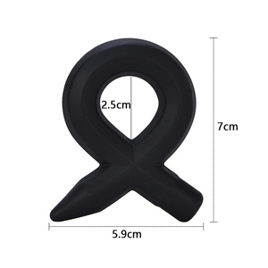 Anneau de pénis en silicone facile à nettoyer, 7 styles, anneau de formation pour pénis, anneau de retard d'éjaculation pour hommes, jouets sexuels BDSM pour hommes - Product Image 2
