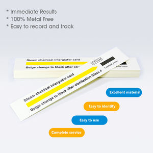 Fábrica Best Sellers Médico Descartável Vapor <span class=keywords><strong>Autoclave</strong></span> Teste Indicador Tiras 15mm * 100mm Indicador Químico - Product Image 5