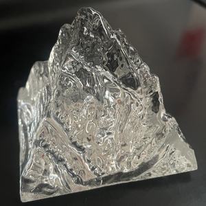 Cristal pulido montaña pirámide volcán Snowberg Torre vidrio para Decoración de mesa y regalo - Product Image 3