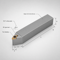Portaherramientas de Torneado Externo de 62.5 Grados para Torno CNC, Mecanizado de Precisión, Inserto DCMT, Serie SDNCN Indexable
