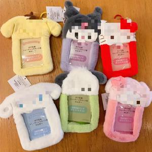 Wholesale New Plush 3-inch Photo Holder Keychain Kpop Photo Card Charm ID Card Display case Animation Toy Pendant
