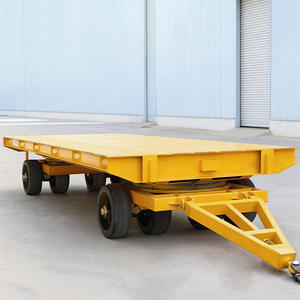 Chariot de transport robuste pour atelier, plateforme logistique à quatre roues directionnelles, <span class=keywords><strong>remorque</strong></span> de transfert pour la manutention des matériaux - Product Image 1