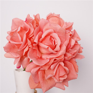 Vente flash - Roses artificielles au toucher <span class=keywords><strong>r</strong></span>éel - Bouquet de roses colorées - Halloween - Saint-Valentin - Vente en gros de roses pour mariage - Product Image 4