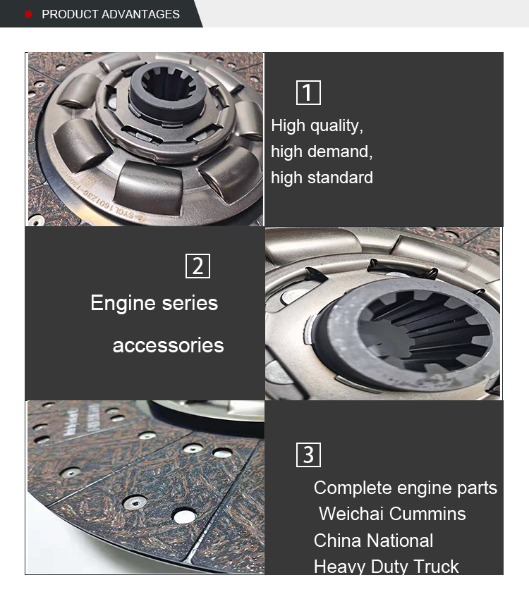 Disc Clutch Plate for China Sinotruk HOWO Truck Spare Parts