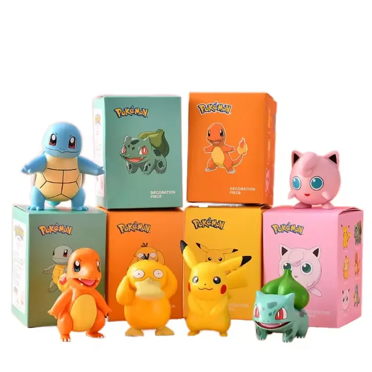 Hot Selling Pokemoned Blind Boxes Anime Pokemond Model Statue Collection Anime Action Figures Kids Toys