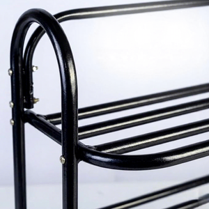 Étagère à chaussures pliable en métal à 4 niveaux, organisateur de rangement multi-niveaux pour chaussures, support autoportant pour entrée et chambre à coucher - Product Image 2
