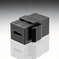 Connecteur USB-C Keystone Jack Type C Femelle-Femelle à Montage sur Panneau pour Prise Murale, Charge Rapide et Synchronisation des Données