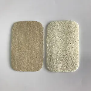 Ck001未漂白7 * 11厘米100% 天然可生物降解丝瓜海绵垫丝瓜厨房清洁垫洗碗