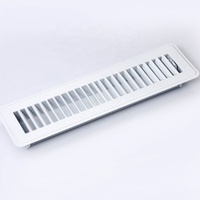 Grille de ventilation moderne et durable en acier plastifié avec revêtement en poudre, diffuseur de sol, sortie d'air pour système HVAC, extérieur, bureau, sous-sol