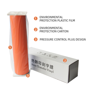 Chất lượng cao 61cm * 25m PVC truyền nhiệt Vinyl CuộN HTV dệt Vinyl với dính vinyl phim quần áo in ấn vật liệu - Product Image 4