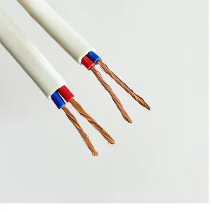 Kupferdraht PVC-isoliertes, mit Poly vinylchlorid ummanteltes, flaches, flexibles Kabel