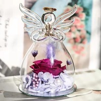 Lovebay Hot Sale Kerst Valentijnsdag Moederdag Cadeau Eeuwige Betoverende Eeuwigheidsbloem Handgemaakte Ge conserveerde Roos in Glas