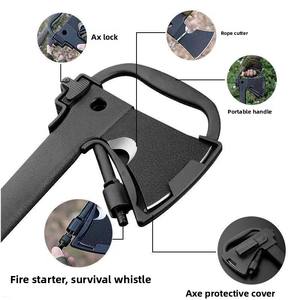 منشار قطع خشب للبقاء على قيد الحياة في الهواء الطلق سكين تخييم تكتيكي متعدد الأدوات فأس للطوارئ للمشي لمسافات طويلة - Product Image 3
