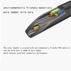 <span class=keywords><strong>สาย</strong></span>อะแดปเตอร์แบบเสียบปลั๊กมาตรฐานอังกฤษ สำหรับรถยนต์ ฉนวนพีวีซี ทองแดง 3 แกน ค่าการนำ<span class=keywords><strong>ไฟ</strong></span>ฟ้าสูง ระดับการป้องกันน้ำ IP65 - Product Image 3