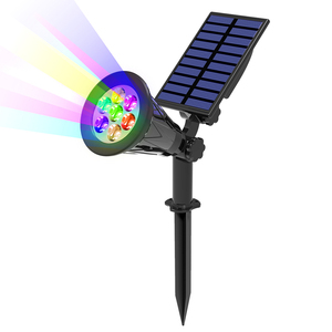 Nouvelle Lampe Solaire IP65 pour Jardin, Projecteur 7 LED à Détection de Lumière, Éclairage Extérieur pour Aménagement Paysager et Murale - Product Image 1