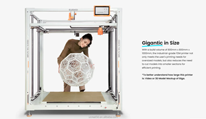 Orangestorm Giga với kích thước <span class=keywords><strong>in</strong></span> lớn 800mm x 800mm x 1000mm - Product Image 2
