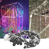 Magic 3D Matrix Pixel Lighting 62.5mm Pitch LED Light Strings Effet Interactif Stage Party Discothèque Light Shows