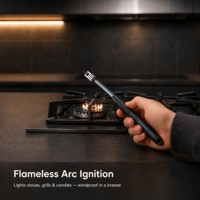 Briquet électrique rechargeable à col de cygne flexible, allumage sans flamme USB, pour cuisinière, barbecue et gaz