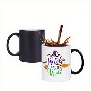 Stocked Wholesale Sustainable 11Oz <b>Ceramic</b> Clay Color Changing <b>Travel</b> <b>Mug</b> Blank Heat Transfer Printing Microwave Safe - Product Image 3
