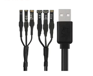 WYLIE cordon d'alimentation 3A 1To2 câble USB avec 6 interfaces prise en charge pour <span class=keywords><strong>IPHONE</strong></span> 6P à <span class=keywords><strong>11</strong></span> 12 13 14 <span class=keywords><strong>PRO</strong></span> MAX câble d'alimentation - Product Image 4