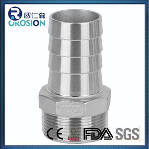 Joint de fil extérieur hexagonal en acier inoxydable, joint de conversion de tube en <span class=keywords><strong>cuir</strong></span> de diamètre variable, dent extérieure moulée de précision - Product Image 2