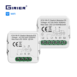 GIRIER Tuya DIY Interruptor de Relé con Monitor de Energía, Control de 2 Vías, WiFi, Módulo de Interruptor Inteligente de 16A - Product Image 1