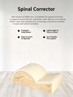 Correcteur de Pilates pour l'entraînement musculaire en bois d'érable blanc, équipement de fitness en gros OEM