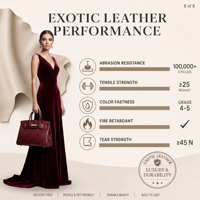 Cuir synthétique PU tricoté gaufré crocodile rouge bordeaux de luxe, imperméable, 1,2 mm, pour la fabrication de sacs, matière première d'usine du Bangladesh, conforme aux normes UE POPs