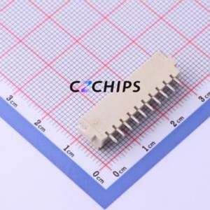 WAFER-HA2.54-10PWB Wire-to-Board Pin Header SMD,P=2.5mm Connector 1x10P 2.5mm Horizontal Mount XHB - Product Image 2