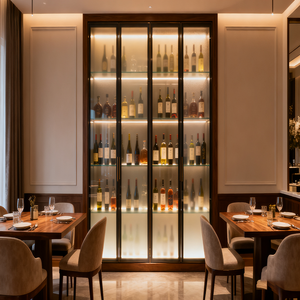 Porte de placard coulissante en verre dépoli, étanche, finition moderne, pour atelier, ferme, cuisine, salle de bain - Product Image 1