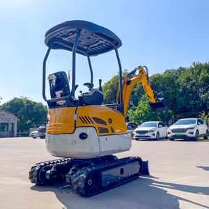 Mini-excavatrice <span class=keywords><strong>hydraulique</strong></span> avec godet, certification CE, équipement d'excavation multifonctionnel pour l'agriculture et la foresterie - Product Image 3