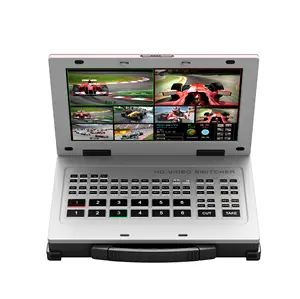 1080P Hd 13.3 Inch Lcd Audio Mixing Video-opname 4xH Dmi Ingang 6 Kanaals Audio Video Mixer Switcher Draagbare met Chroma Key