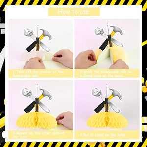 8 Piezas de Decoración con Forma de Panal de Abeja para Fiestas Temáticas, Decoraciones para Fiestas de Cumpleaños de Niños y Artículos para Baby Shower - Product Image 3