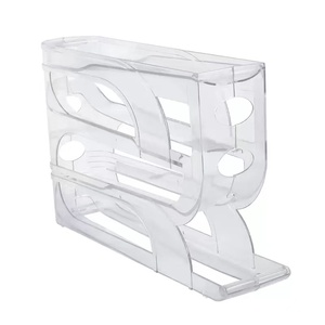 <span class=keywords><strong>Porte</strong></span>-oeufs à défilement automatique de grande capacité <span class=keywords><strong>Porte</strong></span>-oeufs en plastique peu encombrant pour réfrigérateur Distributeur d'oeufs DD-C9746 - Product Image 1
