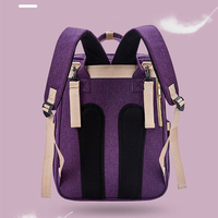 Portable Double épaule multi-fonctionnel voyage sac à dos maternité poussette sangles avec imprimé bébé nid lit nouveau-né momie sac