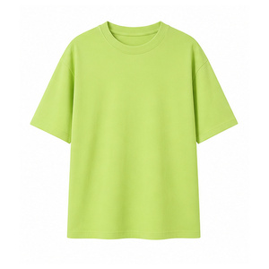 Custom Heavyweight 100% Cotton T Shirt OEM ODM Oversized Unisex Crew Neck Blank Short Sleeve <b>Tee</b> with Logo - Product Image 4